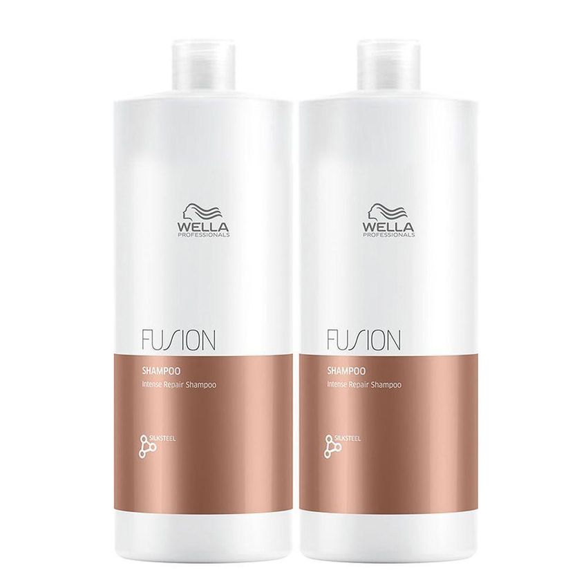 Kit Shampoo Wella Professionals Fusion Intense Repair Limpeza Equilibrada Multicolorido 2l - imagem 4