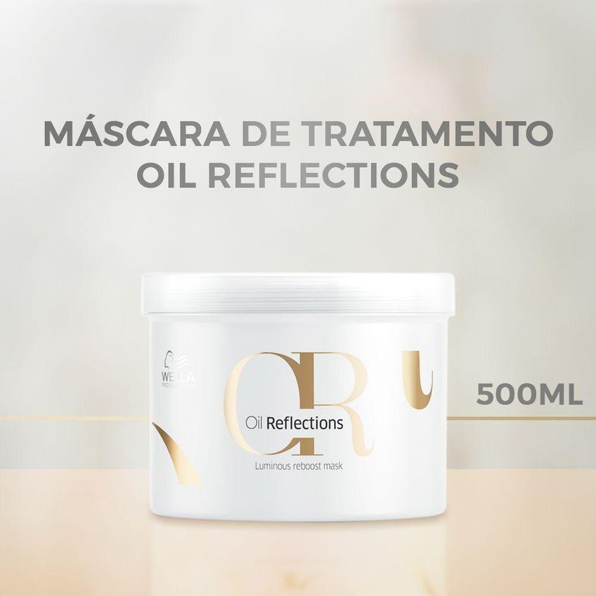 Kit De Tratamento Capilar Oil Reflections Nutrição Brilho Radiante Wella 1l 500ml - imagem 4