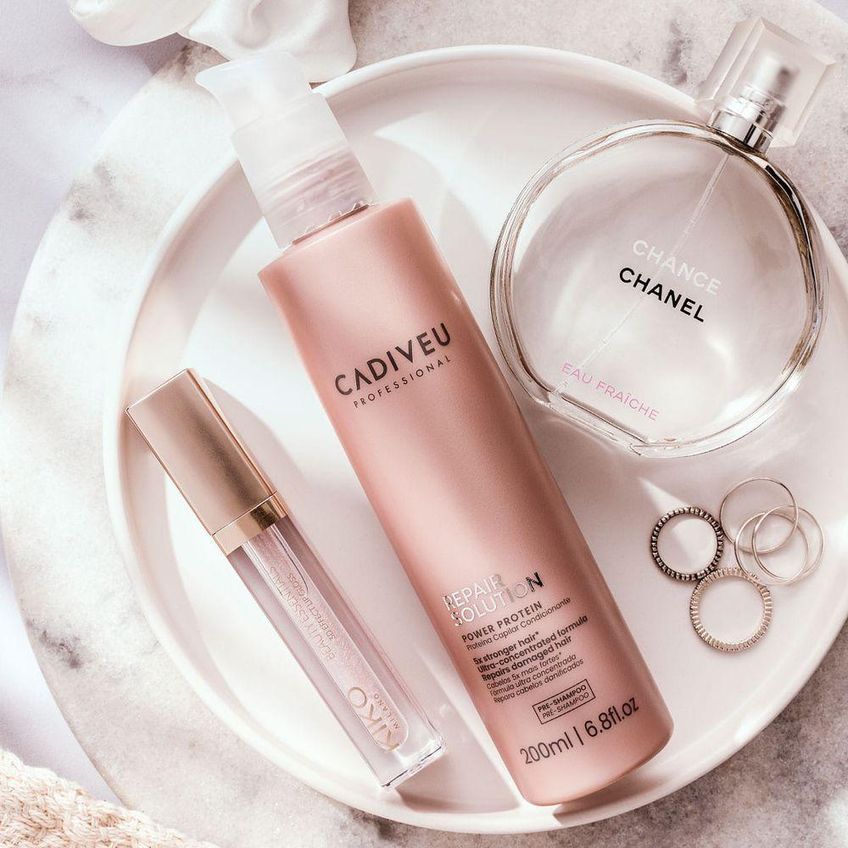 Kit De Tratamento Capilar Nutri Glow Repair Solution Booster Proteína Com Fórmula Concentrada 2 - imagem 4