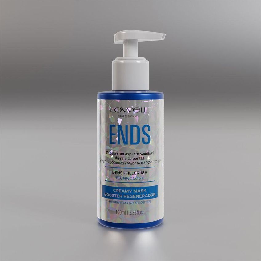 Máscara Capilar Ends Creamy Mask Regenera Os Fios 100ml Lowell - imagem 3