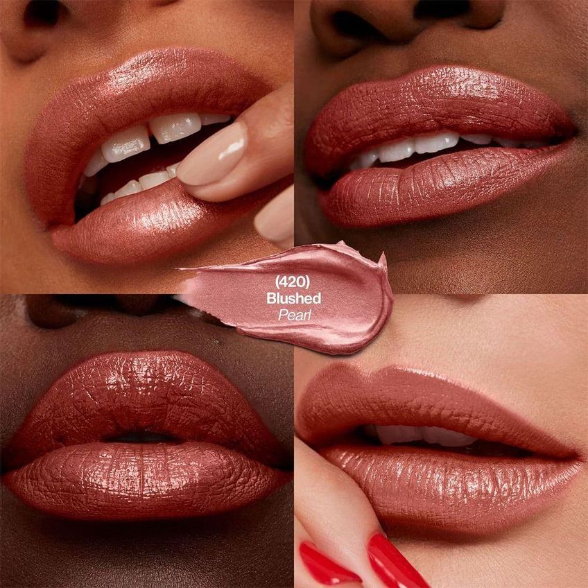 Batom Super Lustrous Lipstick Blushed Textura Sedosa Cor Vibrante Revlon 4,2g - imagem 3