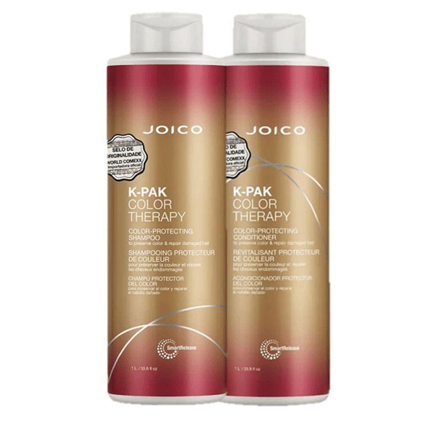 Kit Para Cabelos Coloridos K-pak Color Therapy Duo Salon Multicolorido Joico 2 Produtos 1l - imagem 3