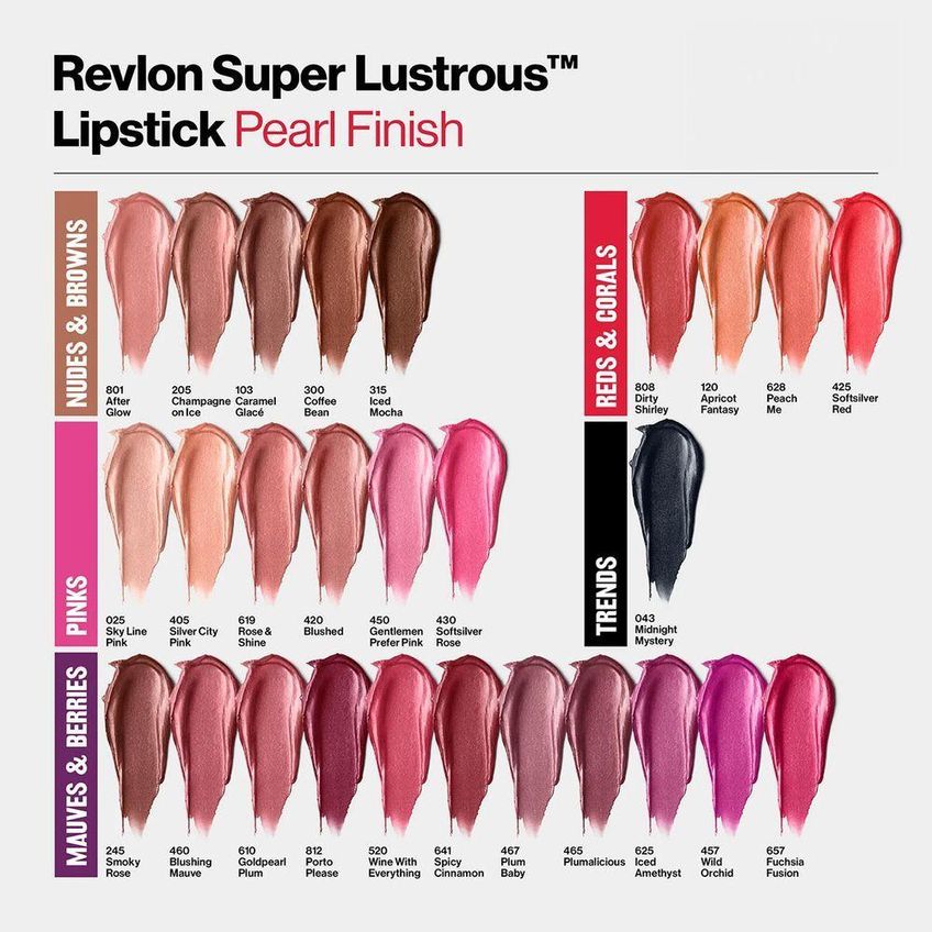 Batom Super Lustrous Lipstick Blushed Textura Sedosa Cor Vibrante Revlon 4,2g - imagem 4
