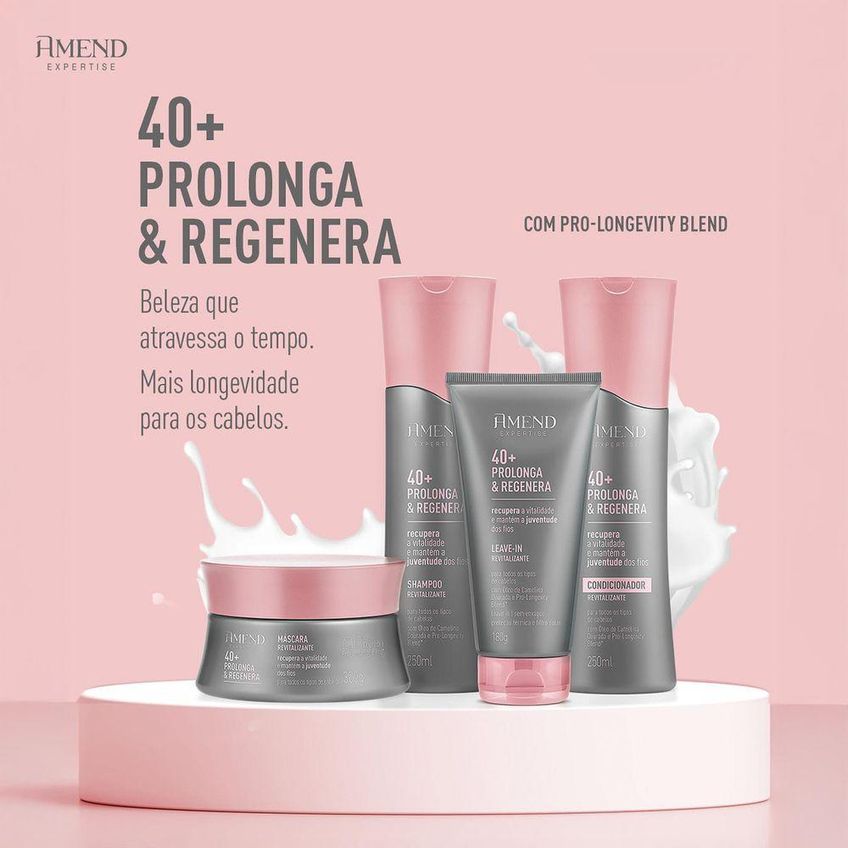 Máscara Amend Expertise Prolonga & Regenera 40+ Revitalização 300g - imagem 5