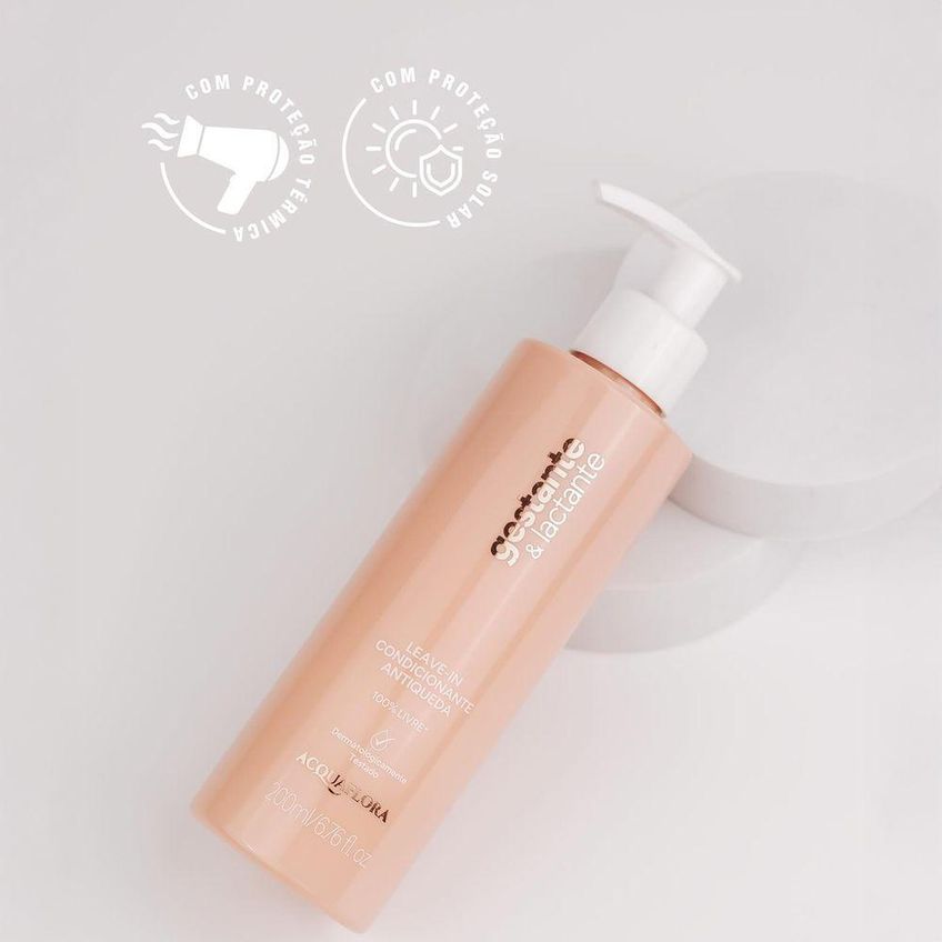 Leave-in Gestante E Lactante Antiqueda Fortalecimento 200ml Acquaflora - imagem 4