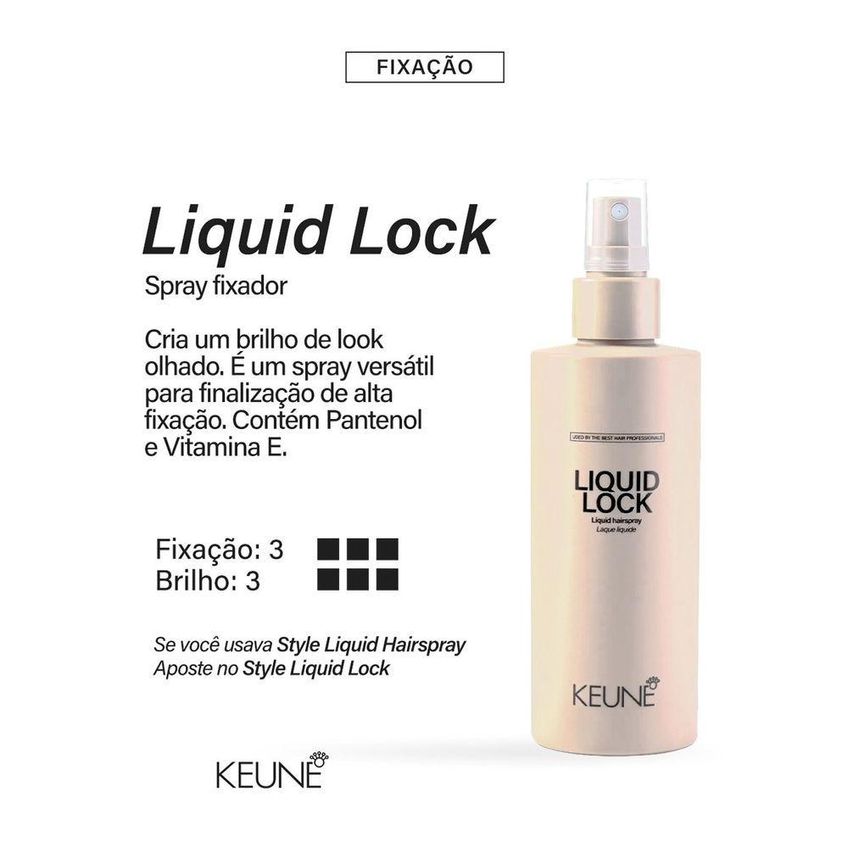 Spray Fixador Liquid Lock Fixação Firme 200ml Keune - imagem 4