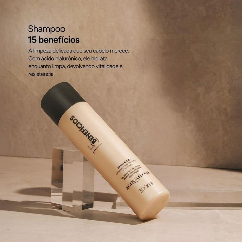Shampoo 15 Benefícios Hidratação E Proteção Total Multicolorido Acquaflora - imagem 4