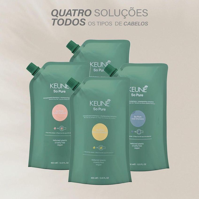 Kit Keune So Pure Clarify Condicionador Refil E Dispenser 400ml - imagem 4