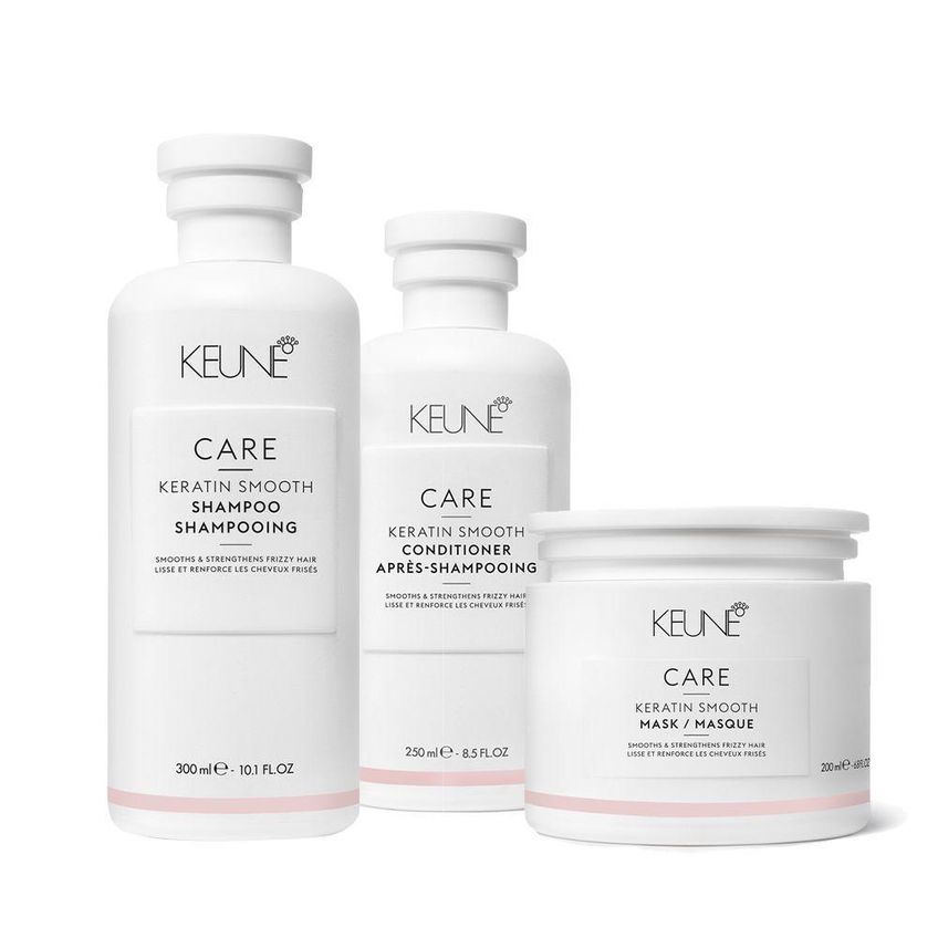 Kit De Tratamento Capilar Care Keratin Smooth Home Care Multicolorido Keune Shampoo 300ml - imagem 3