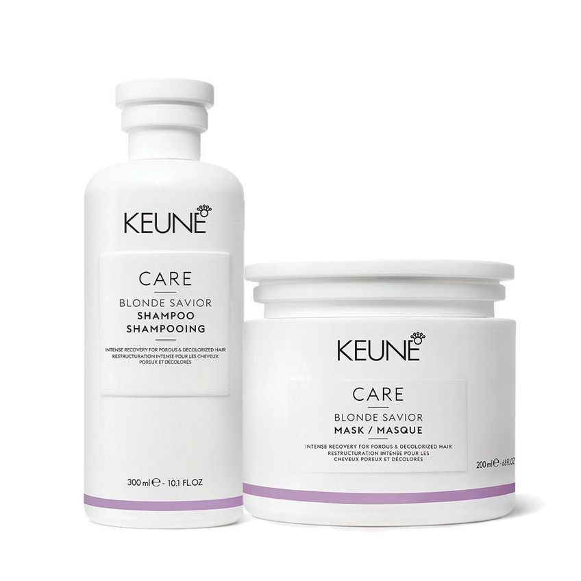 Kit Shampoo + Máscara Care Blonde Savior Multicolorido Keune - imagem 4