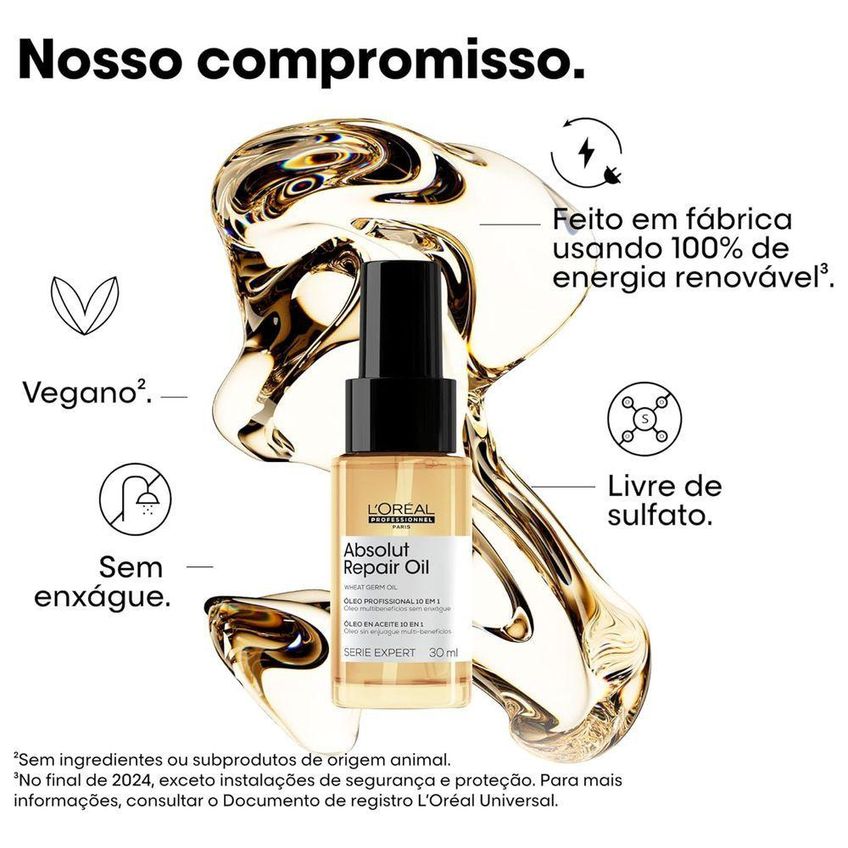 Kit De Cuidados Capilares Vitamino Color Duo 300 Oil Rotina Completa Em 3 Etapas L'Oréal Paris - imagem 2