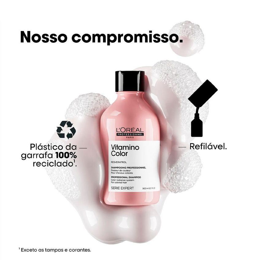 Kit De Cuidados Capilares Vitamino Color Duo 300 Oil Rotina Completa Em 3 Etapas L'Oréal Paris - imagem 3