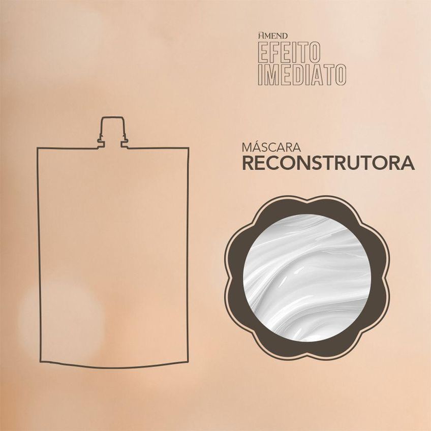 Máscara Capilar Efeito Imediato Reconstrói Amend Cosméticos - imagem 2