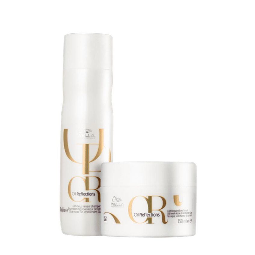 Kit De Tratamento Capilar Wella Oil Reflections Shampoo E Máscara Multicolorido 250ml + 150ml - imagem 4