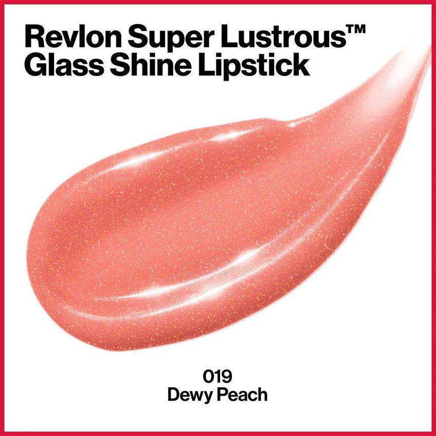 Batom Super Lustrous Glass Shine Dewy Peach 4g Revlon - imagem 5