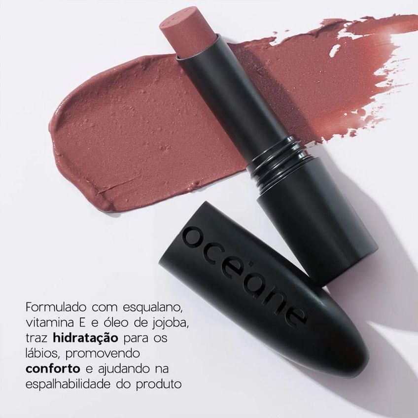 Batom Edition The Lipstick Rosemary Rosa Claro Com Pigmentação Suave 3,2g Oceane - imagem 2