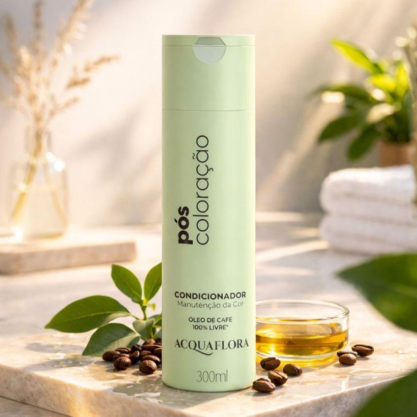 Kit De Tratamento Capilar Pós-coloração Home Care Preserva A Cor Multicolorido Acquaflora 300ml 250g - imagem 2