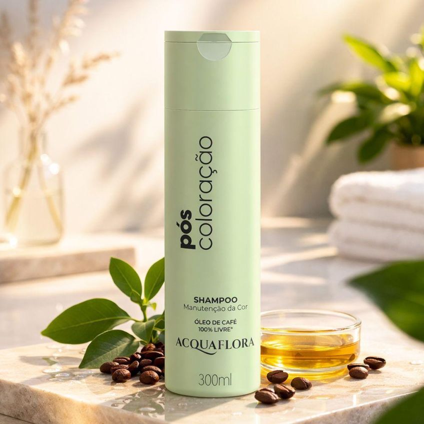 Kit De Tratamento Capilar Pós-coloração Home Care Preserva A Cor Multicolorido Acquaflora 300ml 250g - imagem 3