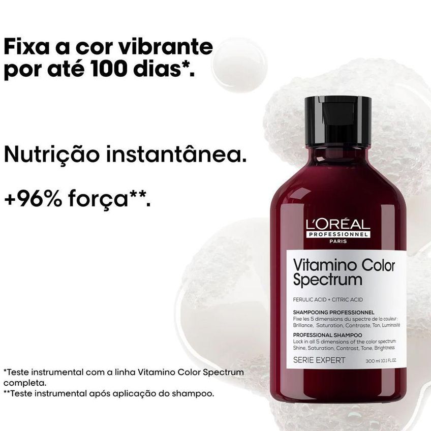 Kit De Tratamento Capilar Vitamino Color Spectrum Duo Preserva Cor Vibrante Shampoo 300ml - imagem 4