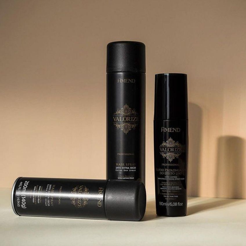 Kit De Produtos Para Cabelo Valorize Mousse E Spray Fixador Multicolorido Amend Cosméticos 140g - imagem 4