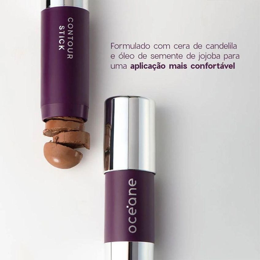Contorno Em Bastão Purple Contour Stick Toasted Acabamento Matte 6g Oceane - imagem 4
