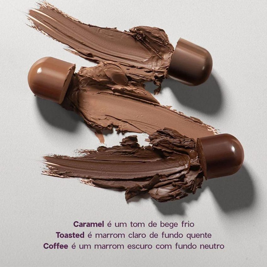 Contorno Em Bastão Purple Contour Stick Toasted Acabamento Matte 6g Oceane - imagem 5