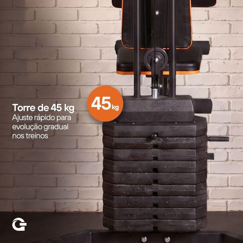 Estação De Musculação Gallant Power 45kg (gem45h25b-pt) - imagem 4