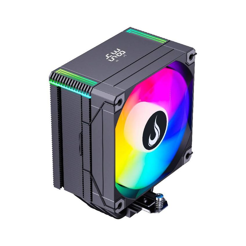 Air Cooler Rise Mode Temp 6 Black Argb Amd/intel 120mm Preto - Rm-act6-argb-b - imagem 4