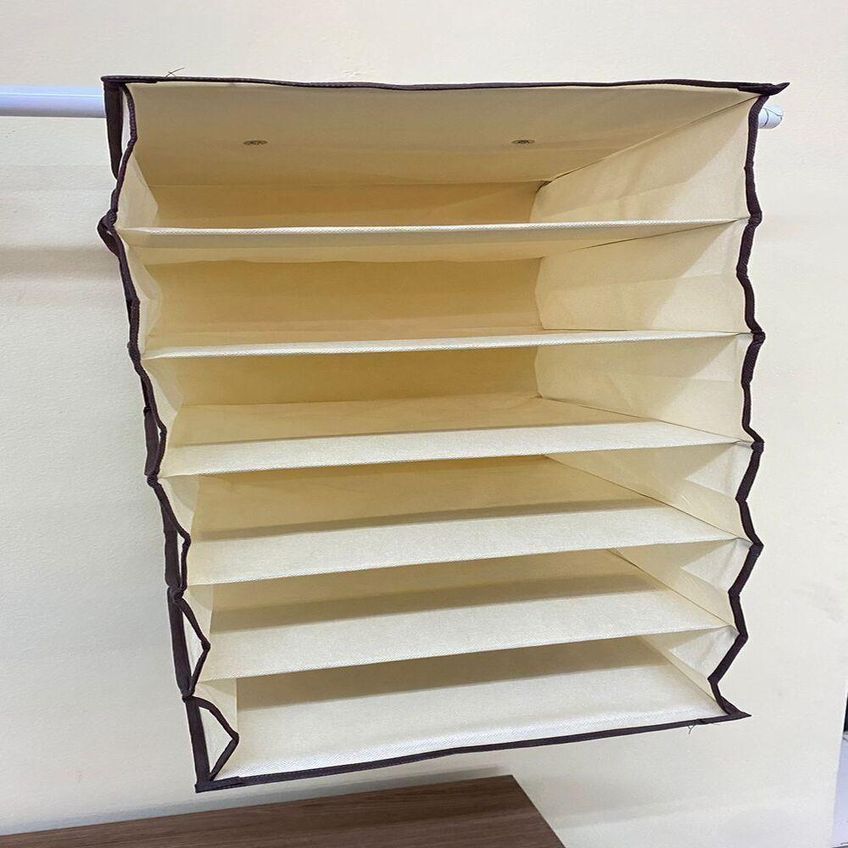 Organizador Guarda Roupa 6 Prateleiras Polipropileno Respirável Multiuso Para Closet Vertical Yeet - imagem 3