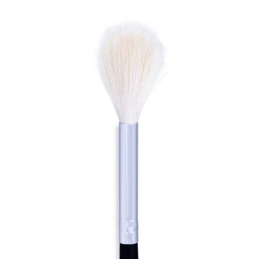 Pincel Para Maquiagem S32 Iluminador Cerdas Suaves Formato Arredondado Inox Sffumato Beauty - imagem 2