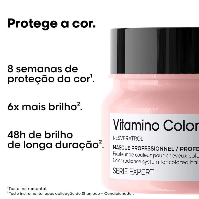 Kit De Cuidados Capilares Vitamino Color Home Care Oil 90 Finalização Com Óleo Cabelos Coloridos - imagem 2