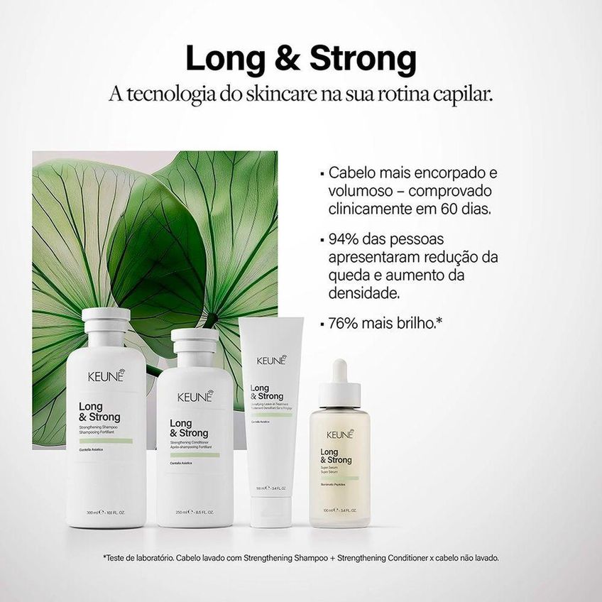Kit De Tratamento Capilar Long & Strong Fortalecimento Profundo Keune - imagem 2