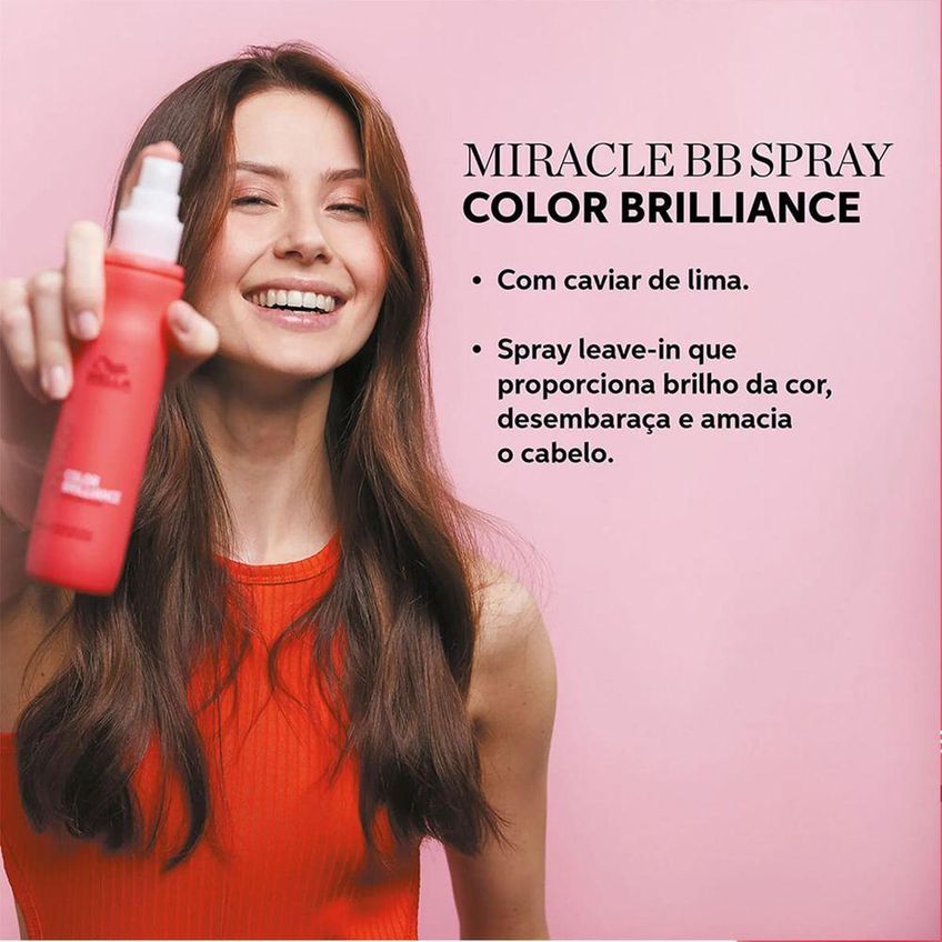 Kit Wella Professionals Invigo Color Brilliance Spray Miracle Extra Com Leave-in 150ml - imagem 2