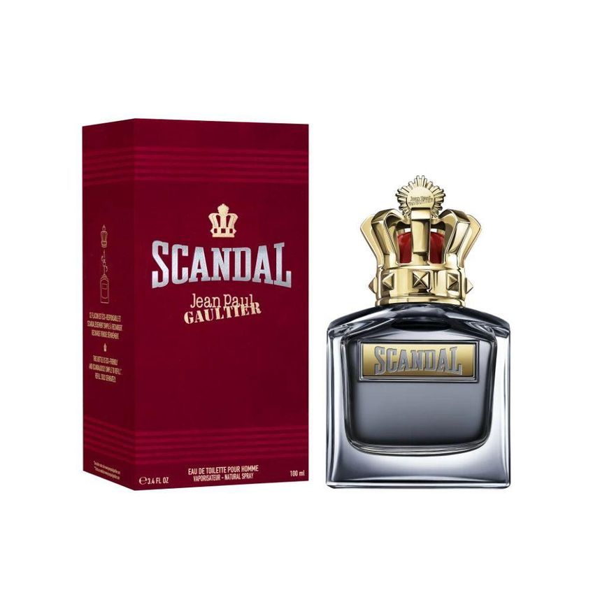 Perfume Scandal Pour Homme Masculino Eau De Toilette Oriental Amadeirado 100ml - imagem 2
