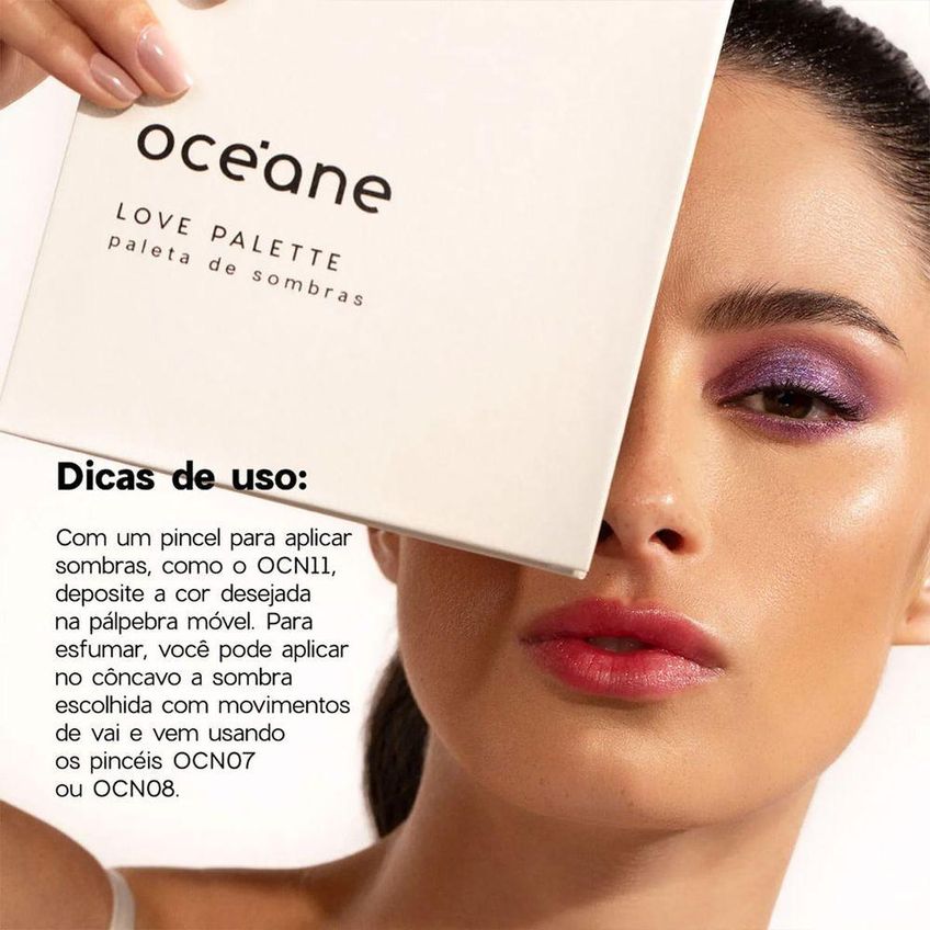 Paleta De Sombras Limited Love Palette Alta Fixação 9 Cores 20g Oceane - imagem 4