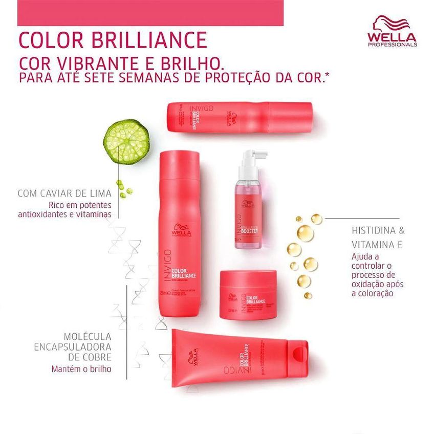 Kit De Cuidados Com Cabelo Invigo Brilliance Miracle Shampoo E Leave-in Proteção Contra Desbotamento - imagem 4