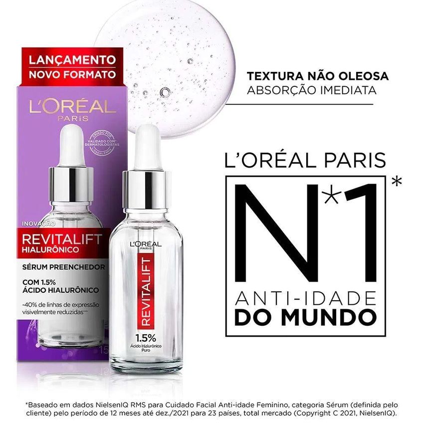Sérum Revitalift Preenchedor Facial Anti-idade 1,5% 15ml Multicolorido L'oréal Paris - imagem 2
