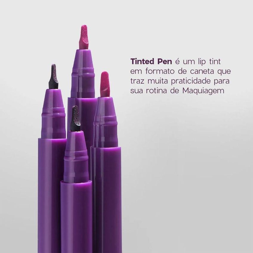 Caneta Batom Purple Tinted Pen Rose My Lips Pigmentação Intensa 8g Oceane - imagem 3