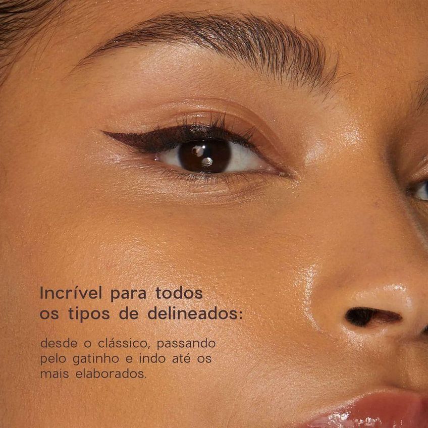 Caneta Delineadora Edition Line My Eyes Alta Pigmentação Ponta Precisa Marrom Oceane - imagem 4