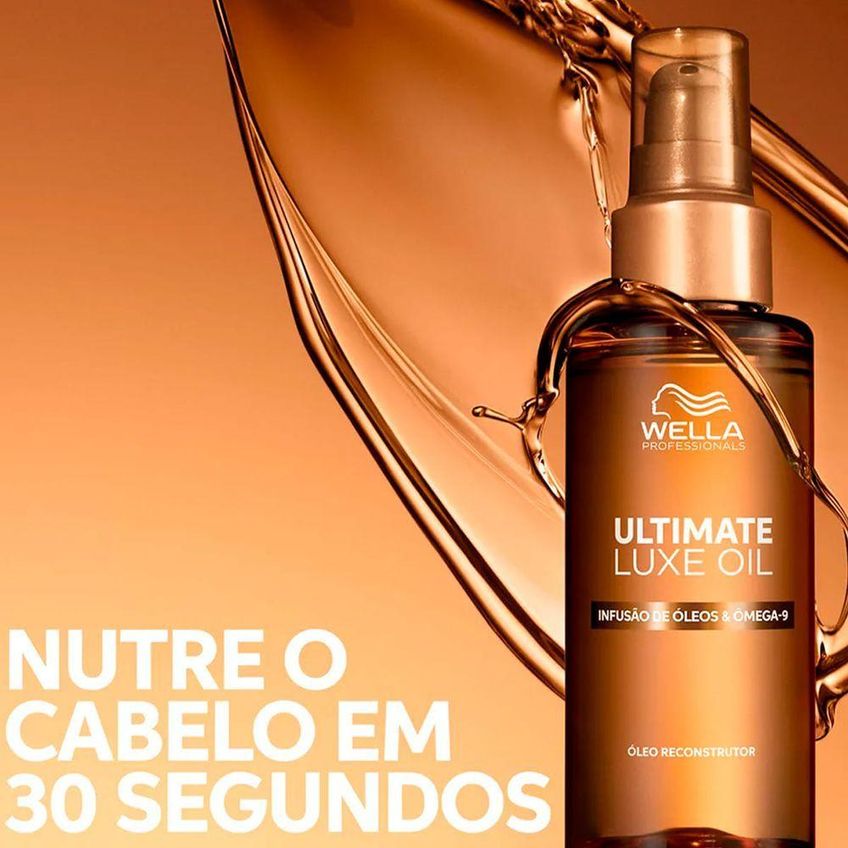 Óleo Capilar Ultimate Luxe Oil Reconstrução Instantânea 30ml Wella - imagem 3