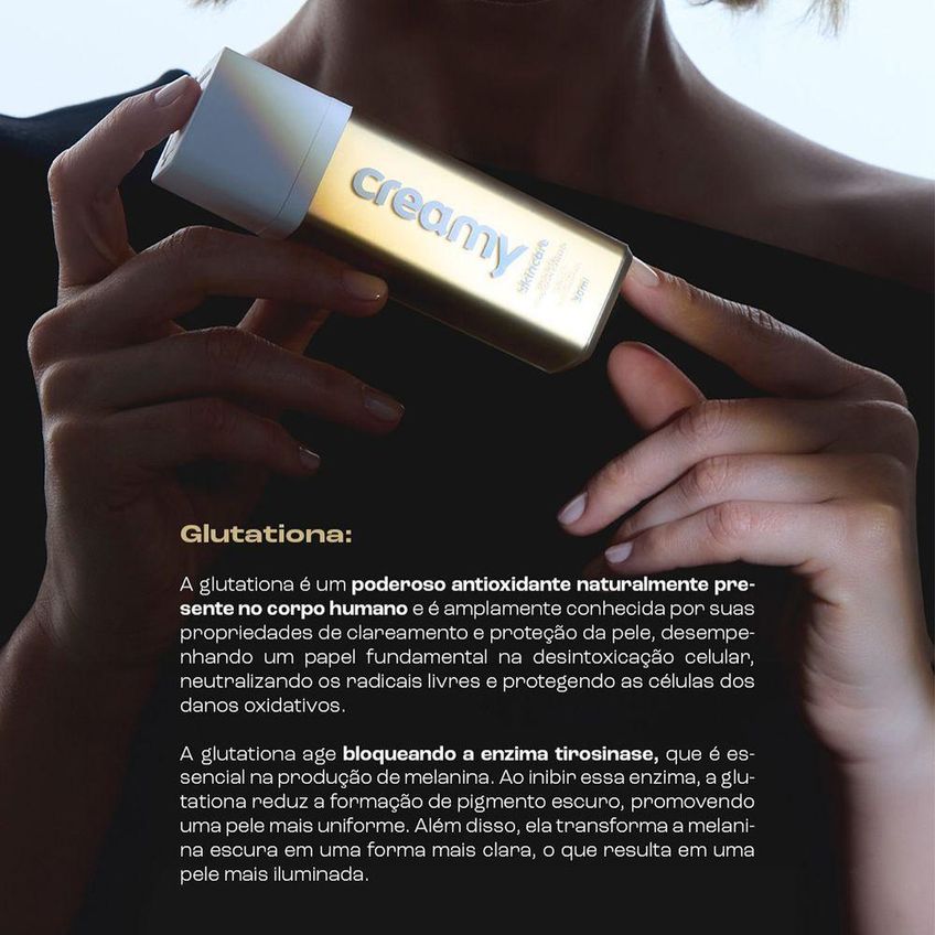 Sérum Antioxidante Vitamina C Gold Pura Com Vitamina C Pura E Ouro 30ml Creamy - imagem 3