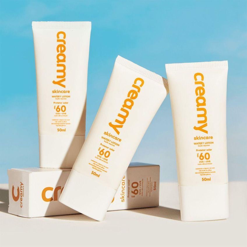 Kit Skincare Protetor Solar Facial FPS 60 Mandélico Com Ácido Mandélico 50ml E 30g Creamy - imagem 3