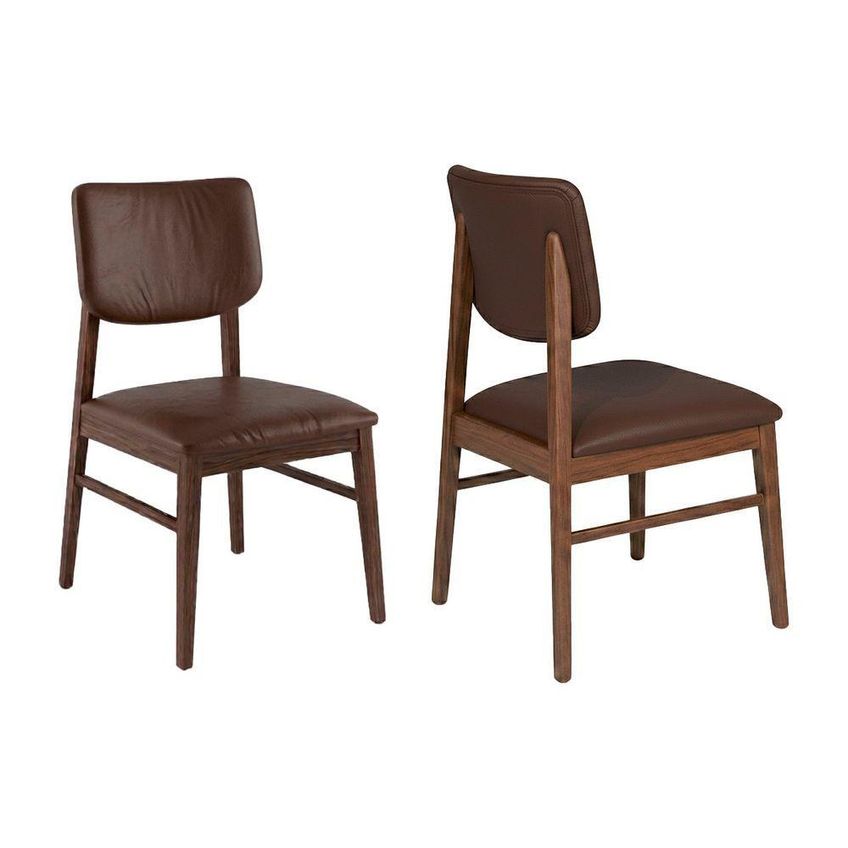 Conjunto De Mesa Com 4 Cadeiras 4 Lugares Em Madeira Marrom 80cm Ágape - imagem 4