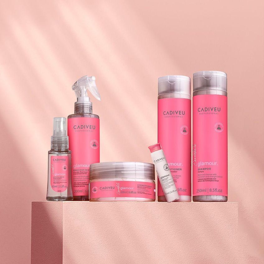 Leave-in De Tratamento Essentials Glamour Fluído Com Biotina 200ml Multicolorido Cadiveu - imagem 3