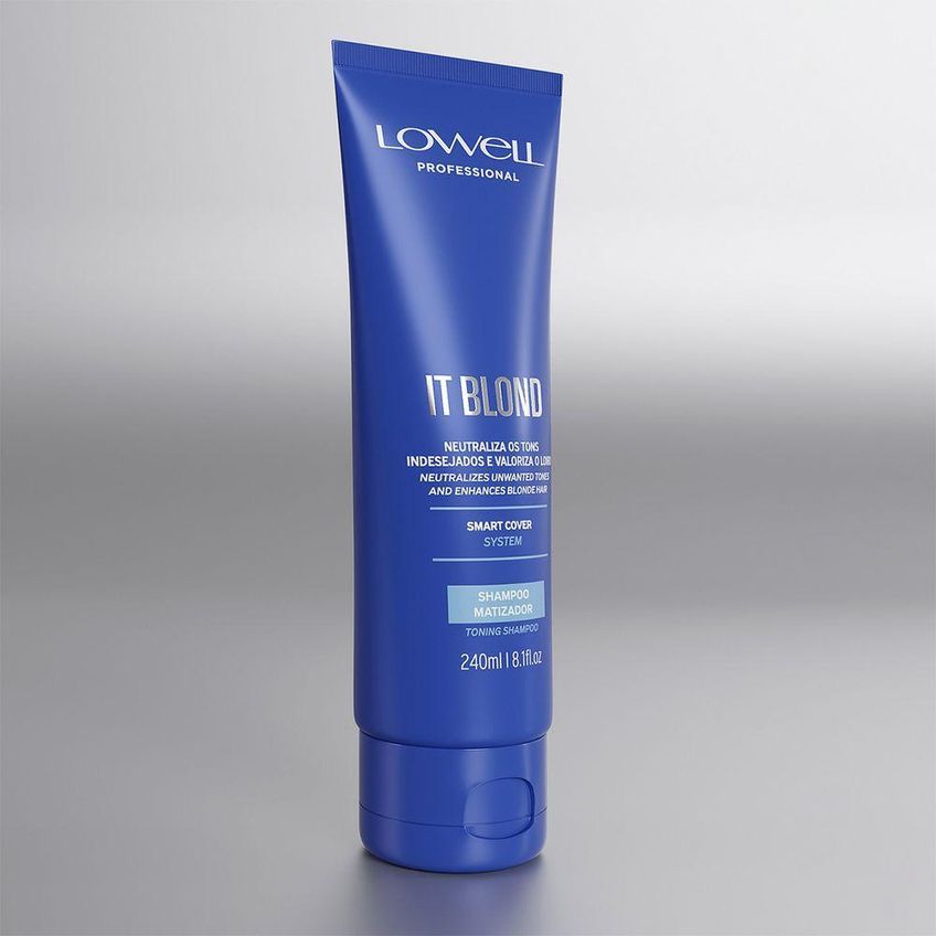 Shampoo Matizador Violet Platinum Com Pigmento Violeta Multicolorido Lowell 240ml - imagem 3