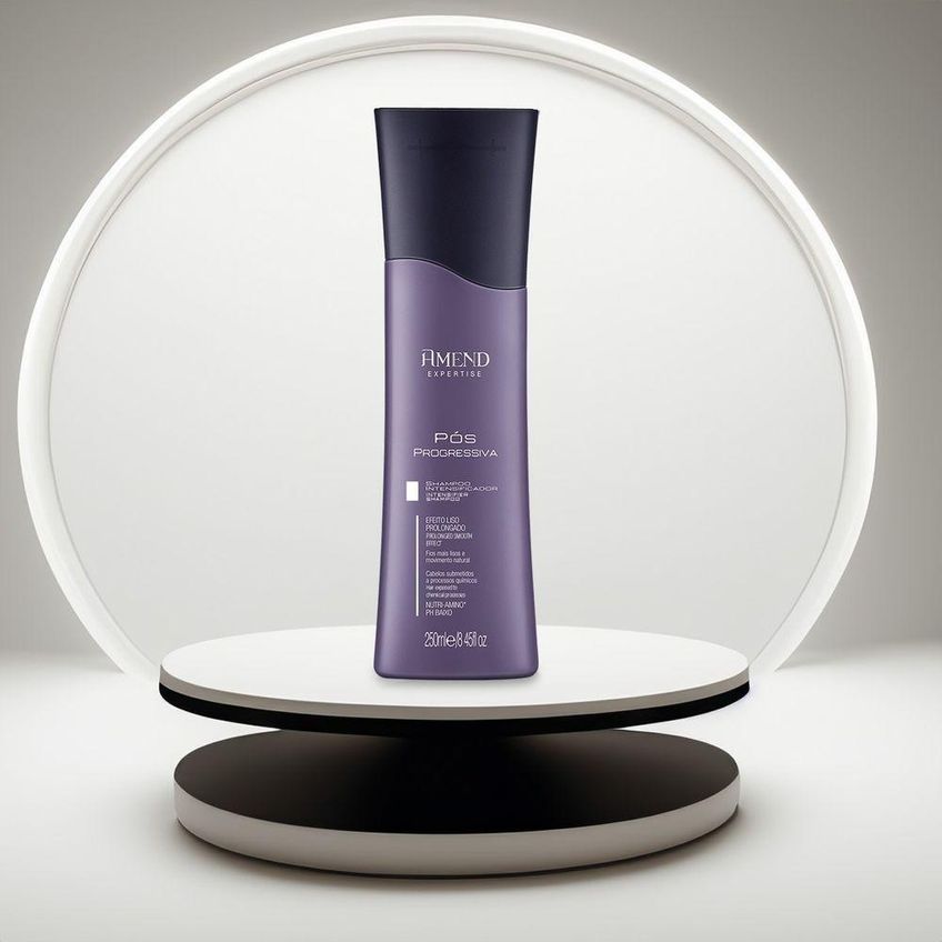 Kit De Tratamento Capilar Pós Progressiva Shampoo E Fluído Antiumidade Multicolorido Amend - imagem 2