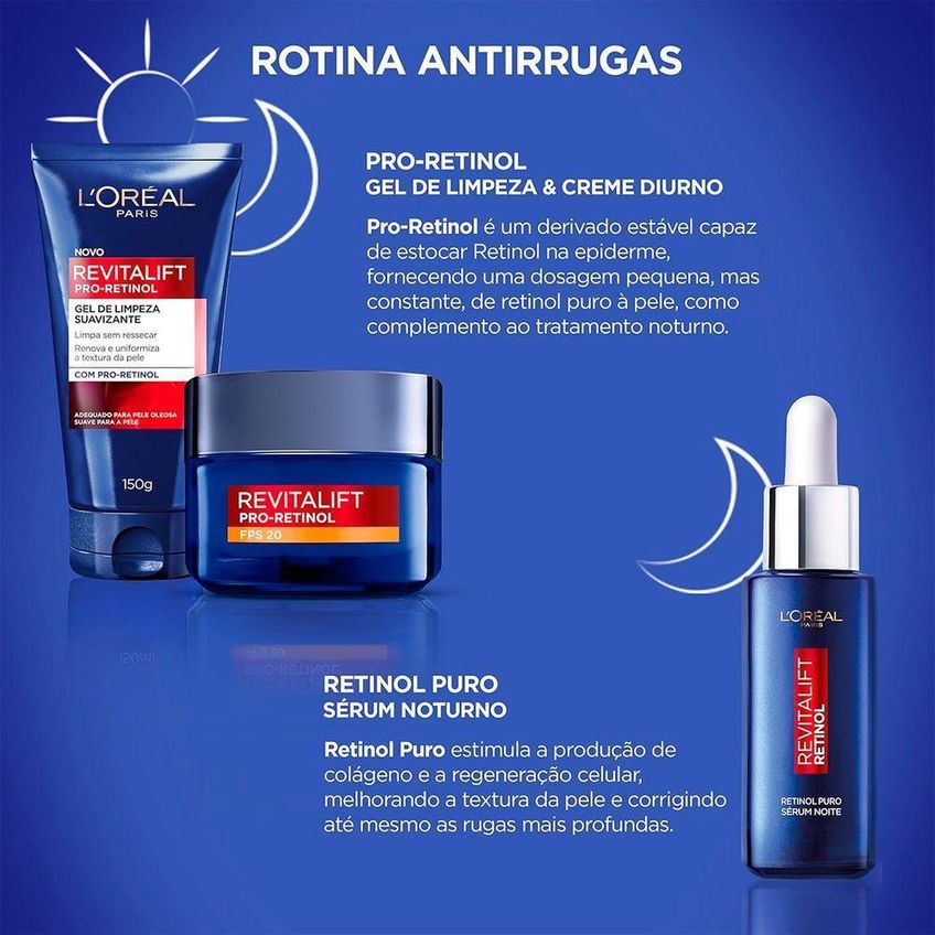 Gel De Limpeza Facial Revitalift Pro-retinol Antissinais 150g L'Oréal Paris - imagem 2