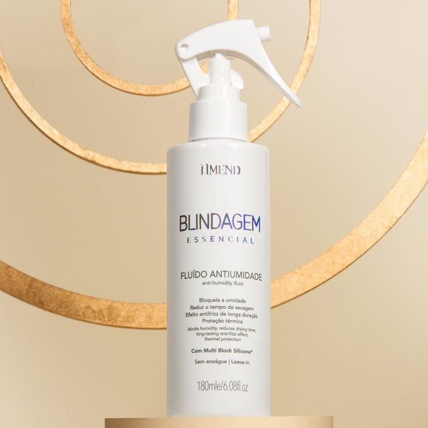 Kit De Tratamento Capilar Pós Progressiva Shampoo E Fluído Antiumidade Multicolorido Amend - imagem 3