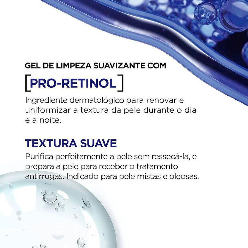 Gel De Limpeza Facial Revitalift Pro-retinol Antissinais 150g L'Oréal Paris - imagem 3