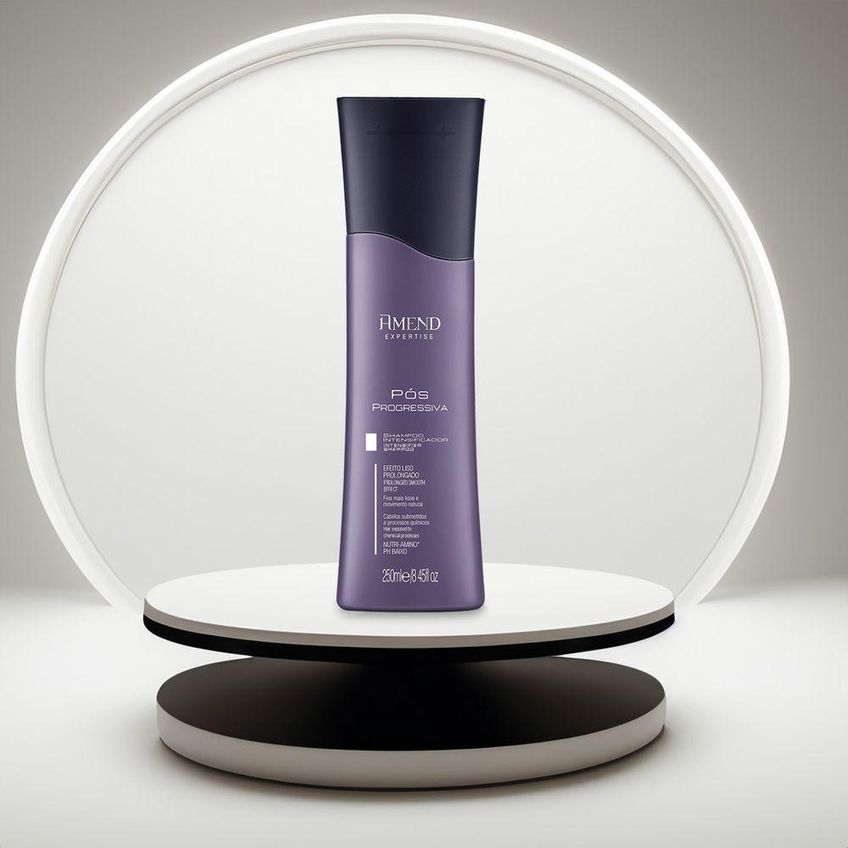 Kit De Tratamento Capilar Pós Progressiva Shampoo E Fluído Antiumidade Multicolorido Amend - imagem 5